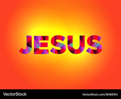 Jesus theme word art Royalty Free Vector Image