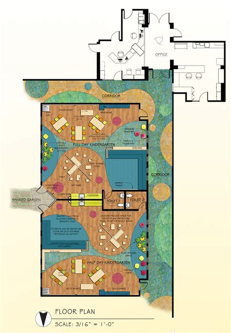 Kindergarten Addition Floor Plan | INTR 326: Commercial Desi… | Flickr