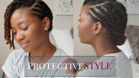 Flat Twist Natural Twist Hair Style