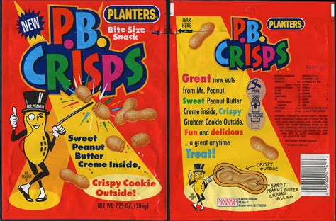 Planters - P.B. Crisps - NEW - snack package bag - 1992 | Flickr