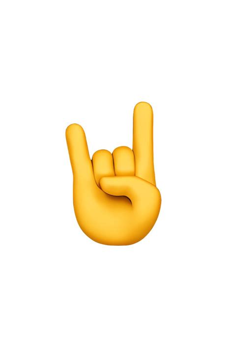 🤘 Sign of the Horns Emoji | Finger emoji, Hand emoji, Emoji