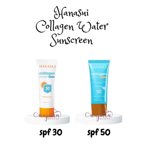 Jual HANASUI Sunscreen Collagen Water Spf 50 Spf 30 / hanasui suncreen ...