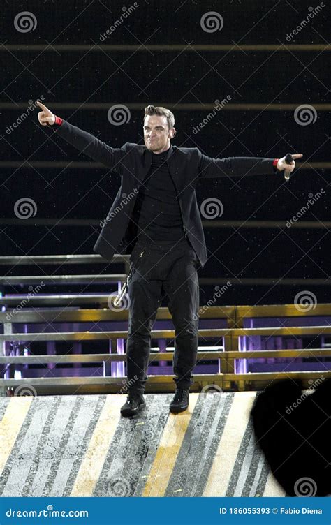 Take that , Robbie Williams during the Concert Editorial Stock Photo ...