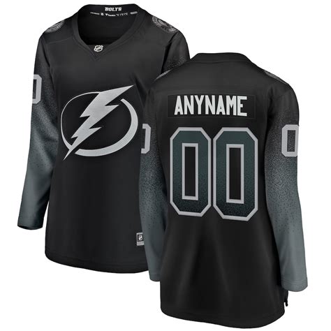 Fanatics Branded Tampa Bay Lightning Women's Black Alternate Breakaway ...