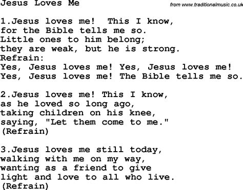 Pin by Peggy Kimberlin on songs | Jesus loves me lyrics, Jesus loves, Jesus loves me