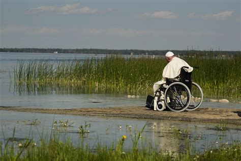 Pope Francis joins holy pilgrimage to sacred shores of Lac Ste. Anne, Alberta | FULL