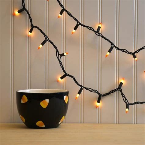 LumaBase Electric Mini String Lights- Candy Corn in the Halloween String Lights department at ...