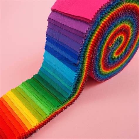 New Classic Rainbow - Jelly Roll – Grid Fabrics