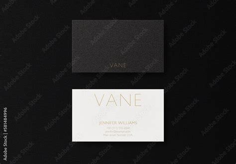 Black Gold Foil Business Card Logo Effect Mockup Template Stock Template | Adobe Stock