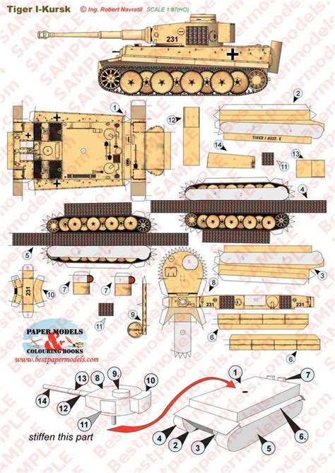 Paper Model Tank Military Tank Papercraft 3d Tank Paper Kit Singapore ...