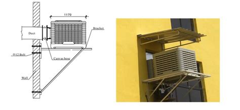 Aolan evaporative air cooler: Evaporative air cooler installation –top discharge and side discharge