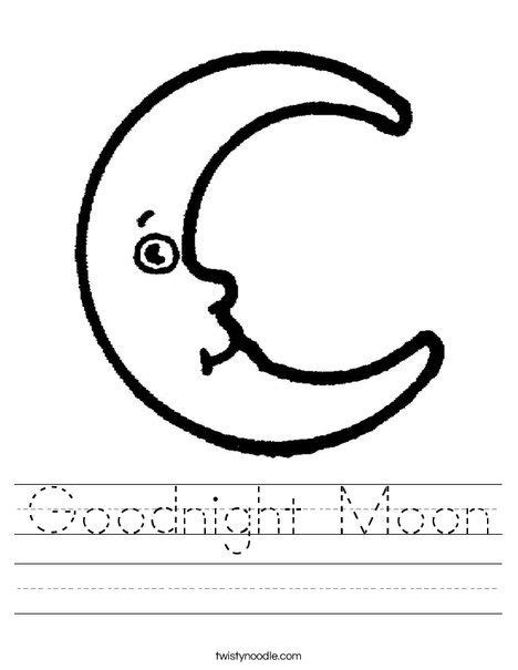 Moon Worksheet Goodnight Moon Activities, Preschool Activities, Book ...