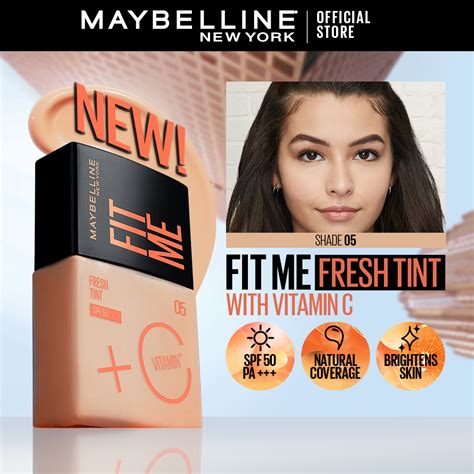 Maybelline Fit Me Fresh Tint with Vit C - Skin Tint, Sunscreen SPF 50 ...