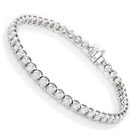 Women's Diamond Bracelet 6ct in 14K Gold - Women's Diamond Bracelets - Diamond Jewelry