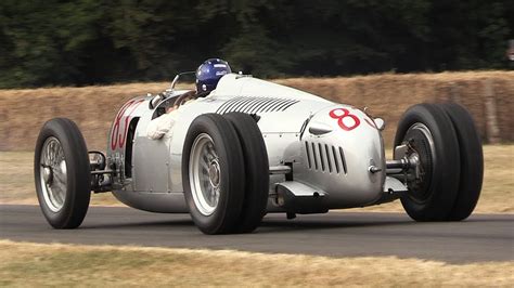 1936 Auto Union Type C V16 Sound In Action at Festival of Speed 2018 ...