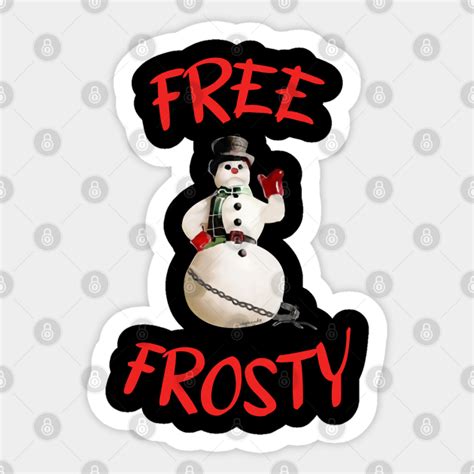 Free Frosty Christmas with the Kranks - Free Frosty Christmas With The Kranks - Sticker | TeePublic