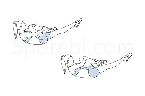 Single Leg Stretch | Illustrated Exercise Guide