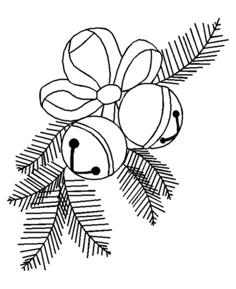 Christmas Sleigh Bells Coloring Pages