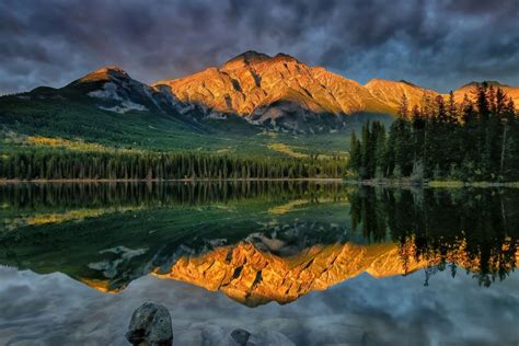 photography, Nature, Landscape, Lake, Mountains, Forest, Reflection ...