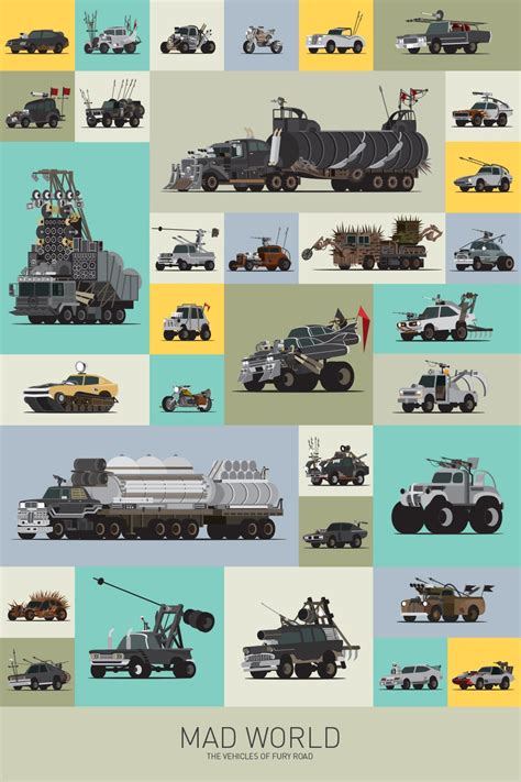 All The Awesome Cars From Mad Max: Fury Road In One Cool Graphic | Gizmodo Australia