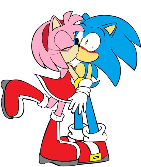 kiss COLORED - Sonic and Amy Photo (20756852) - Fanpop
