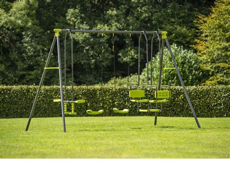 4 Unit Metal Swing Set