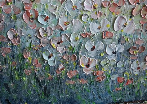 Daisy Abstract Wildflowers Oil Painting Relaxing Day Original Art on Canvas Flowers Fields Large ...