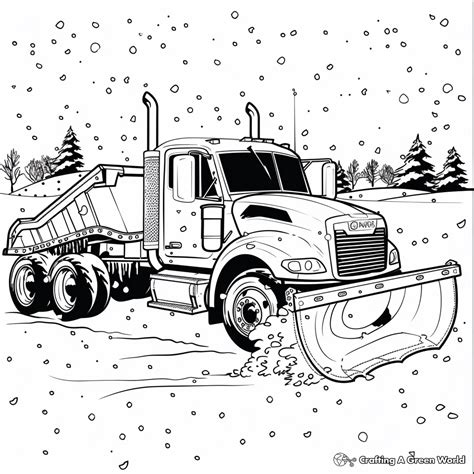 Snow Plow Coloring Pages - Free & Printable!