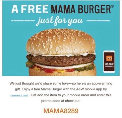 FREE MAMA BURGER!!! ⋆ Discounts and Savings Canada