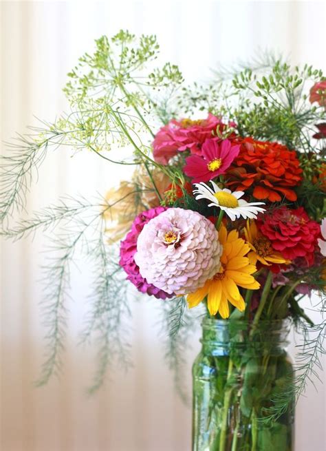 Garden Flower Arrangement with Fresh Dill (by SeasonWithSpice.com) | Purple wedding flowers ...