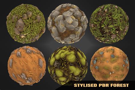 Stylized Forest Ground PBR Materials | 2D Textures & Materials | Unity ...