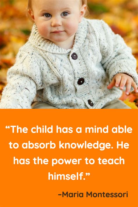 Montessori Quotes - The Absorbent Mind | Montessori, Teacher training ...