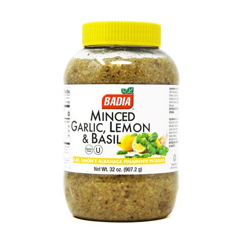Minced Garlic, Lemon & Basil - 32 oz - Badia Spices