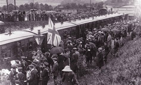 Troops at Dorking Station 1914 - Dorking Museum & Heritage Centre