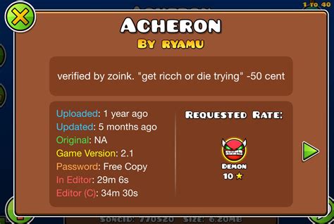 RobTop Bans Updates To Top 1 Geometry Dash Extreme Demon Acheron | Dashword