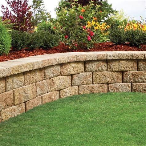 Belgard Palmer 16-in L x 5-in H x 8-in D Sheffield Retaining Wall Block Lowes.com | Landscaping ...