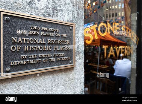 Stone Street is an Historic District in Lower Manhattan, NYC, USA Stock ...