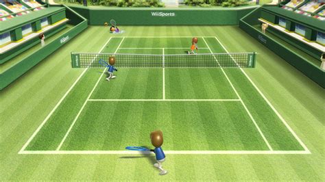 Download Wii Sports Tennis Video Game Wallpaper | Wallpapers.com