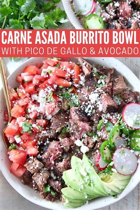 Make your own burrito bowl at home with this Carne Asada Bowl recipe ...