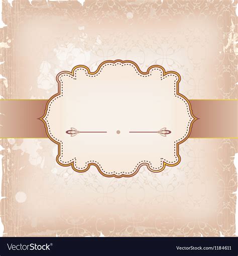 Vintage frame background Royalty Free Vector Image