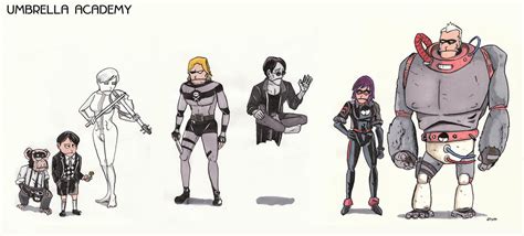 Umbrella Academy Characters by didism on DeviantArt