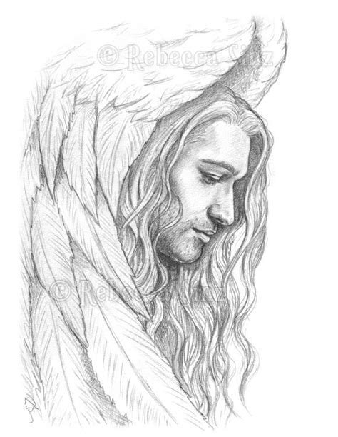 Forsaken Male Angel Fantasy Art Prints | ElvenstarArt | Art drawings ...