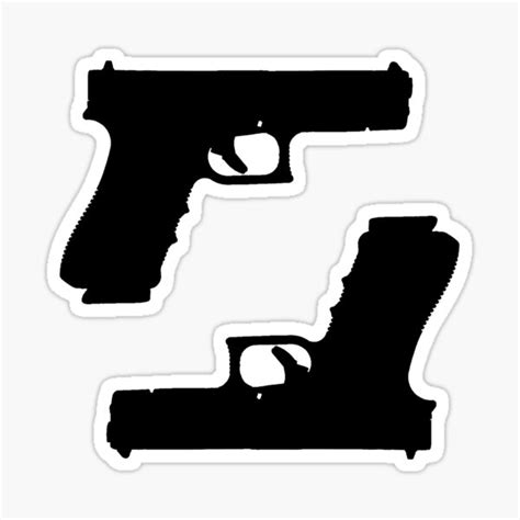 "Glock Sticker Pack / Sticker Set (Black Version)" Sticker for Sale by ...