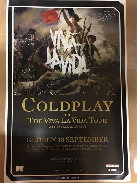 Poster Coldplay Viva La Vida .. (416444958) ᐈ RecordHunterSweden på Tradera