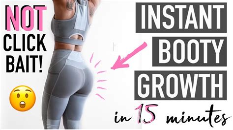 Grow your booty IN 15 MINUTES workout! (INSTANT RESULTS) - YouTube