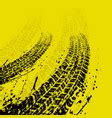 Yellow tire track wallpaper Royalty Free Vector Image