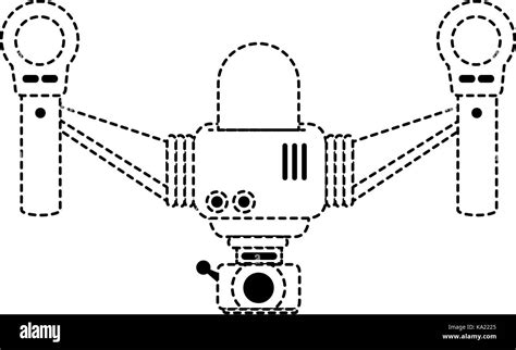 drone flying technology with camera Stock Vector Image & Art - Alamy