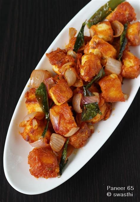 paneer 65 swasthis recipes Paneer Fry Recipe, Paneer Recipes, Veg Recipes, Indian Food Recipes ...