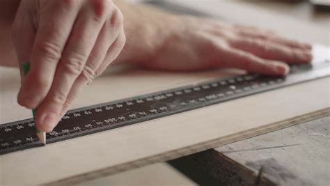 Carpenter Makes Pencil Markings On Stock Footage Video (100% Royalty-free) 1072443872 | Shutterstock