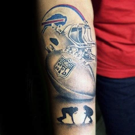 70 Football Tattoos For Men - NFL Ink Design Ideas | Football tattoo ...